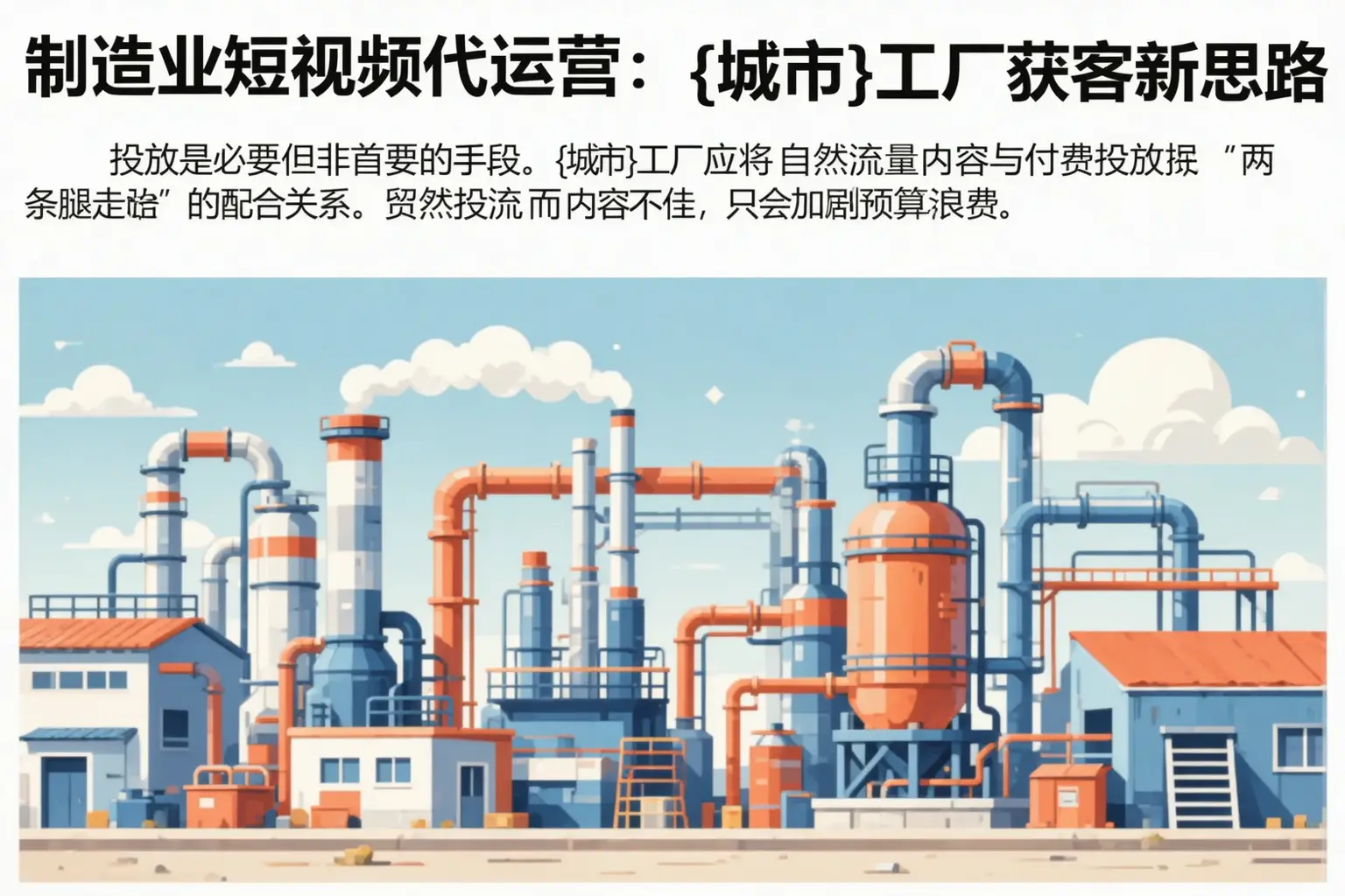 制造业短视频代运营:永康工厂获客新思路